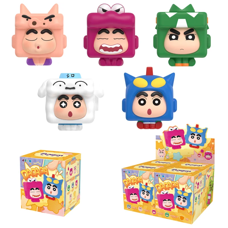 Anime Crayon Shin-Chan Decompression Toy Series Blind Box Cartoon Doll Action Figures Desktop Model Ornament Toy Birthday Gift