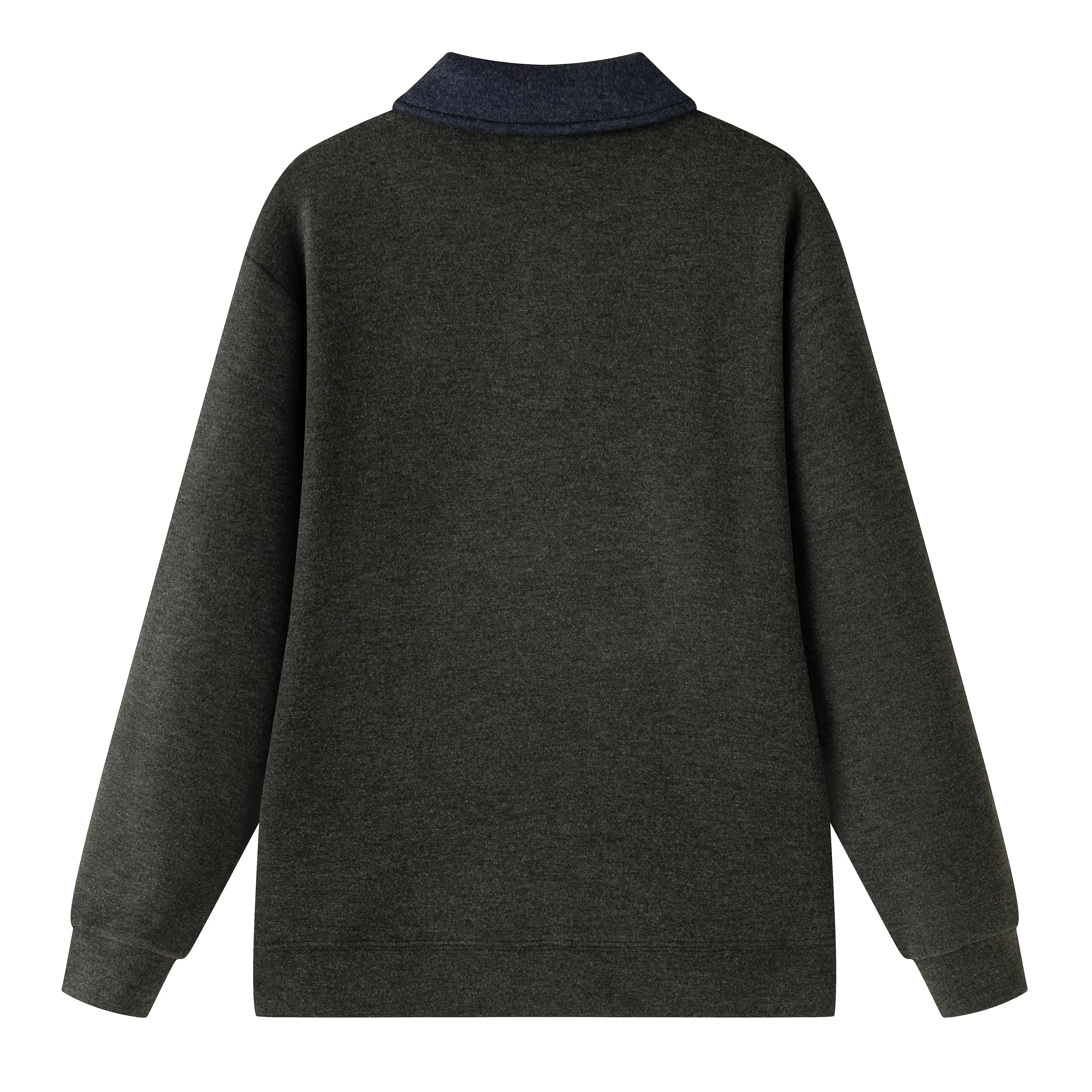 Men Splice Collar Loose Casual Pullover Sweatshirts Autumn Winter Streetwear Vintage Fashion Hoodies Sweatshirts Coat Tops