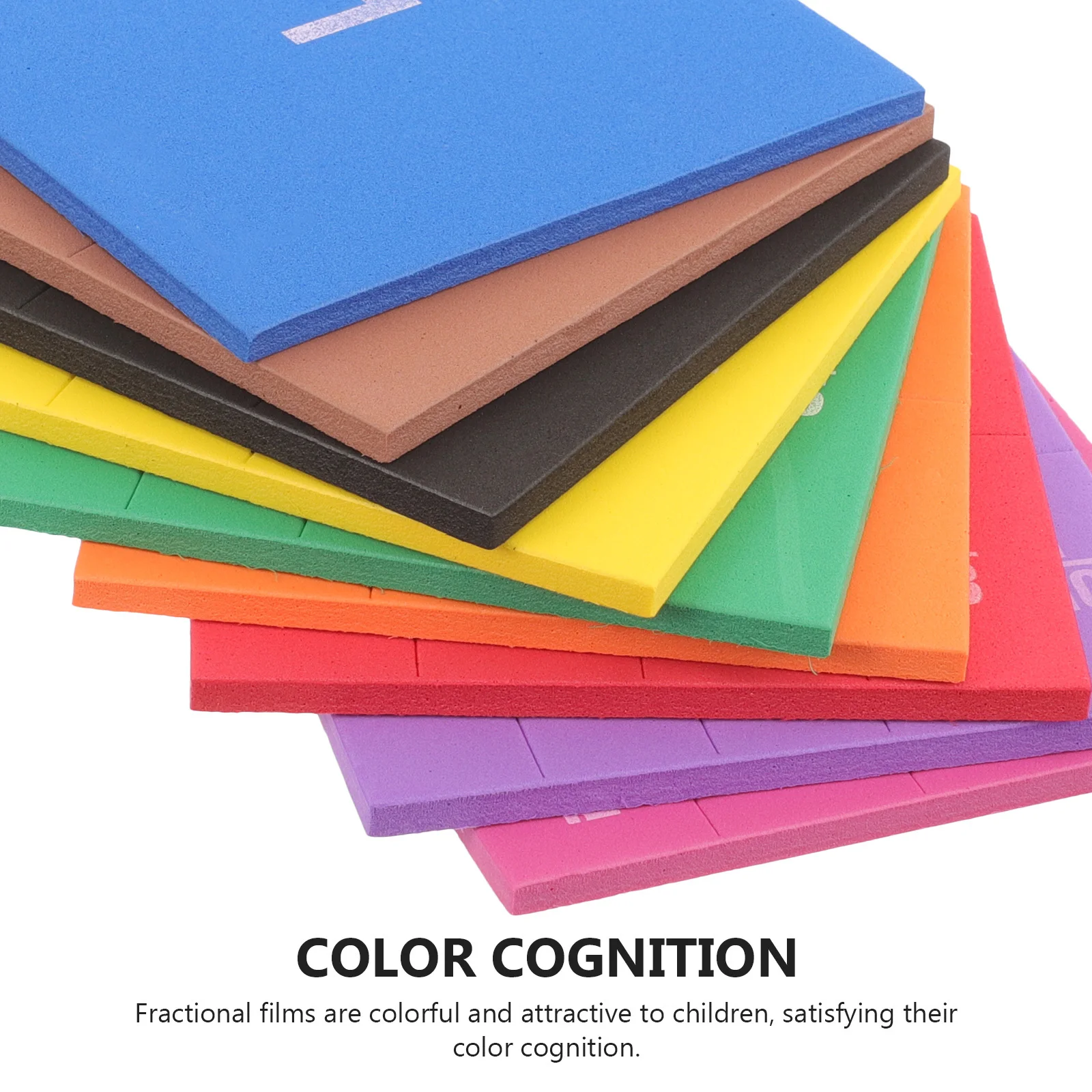 1 conjunto de blocos de fração para crianças, brinquedo de aprendizagem de matemática, placa educacional eva para crianças, desenvolvimento cognitivo, brinquedo de aprendizagem