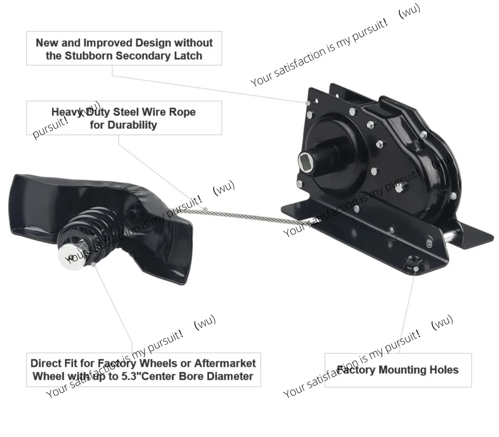 For Ford F250 F350 F450 F550 1999-2007 Replace Accessories 6C3Z-1A131-AA Rear Spare Tire Wheel Winch Truck Spare Tire Winch