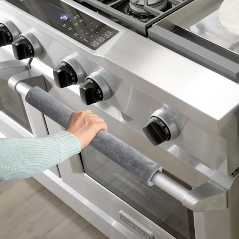 2 قطعة غطاء مقبض باب الثلاجة أجهزة المطبخ ديكور الثلاجة مقبض الفرن المضادة للانزلاق مقبض الباب حامي