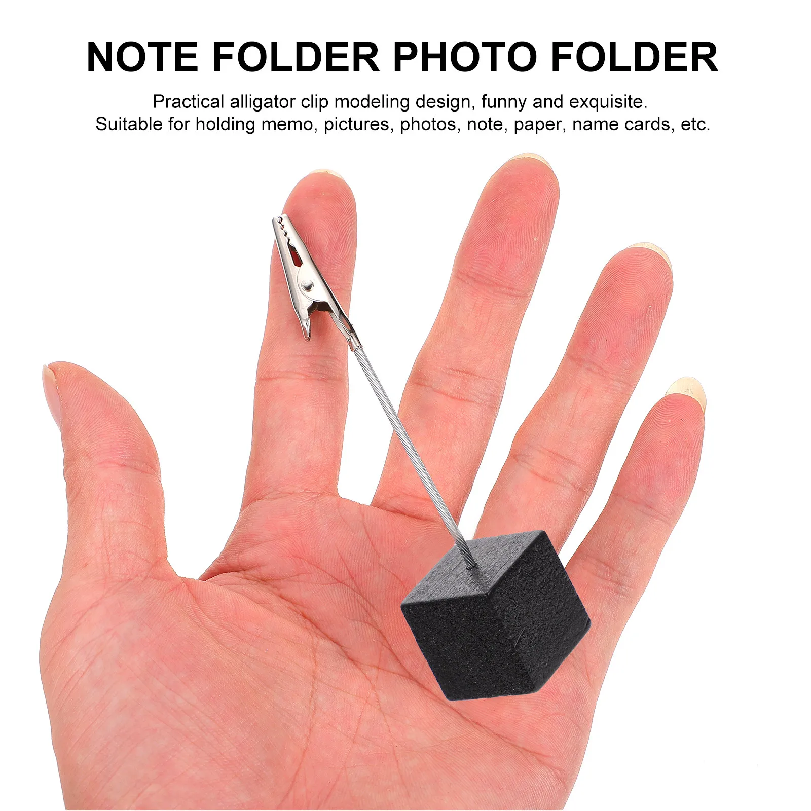 

6Pcs Retro Alligator Clip Desktop Memo Clips Photo Holder Postcard Holder Office Supplies Creative Note Clamp for Students