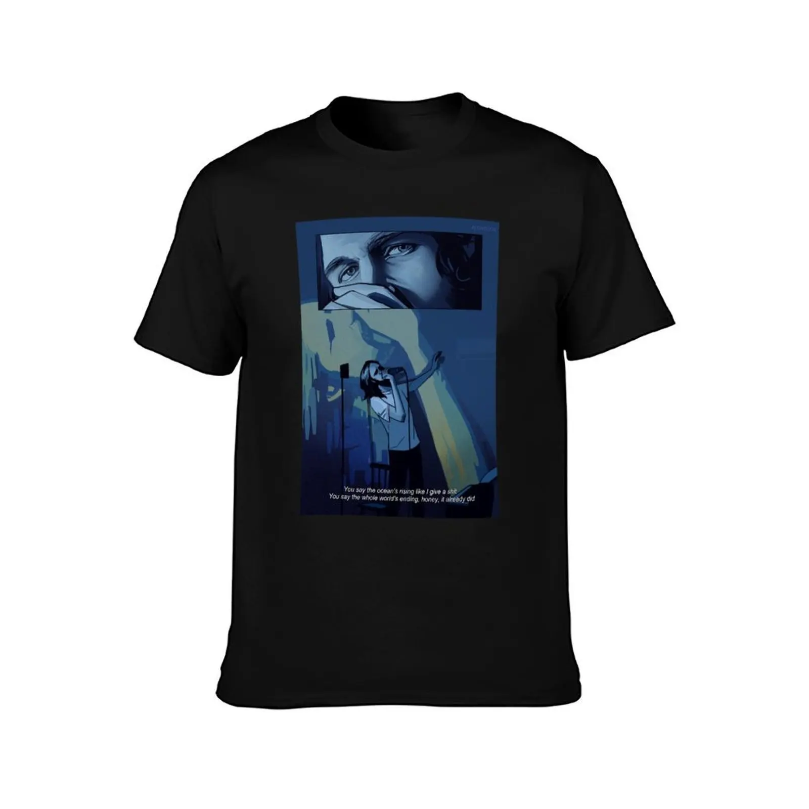 You say the whole world's ending honey it already did ... T-Shirt Summer Casual Cotton Tee Oversized Streetwear Tops