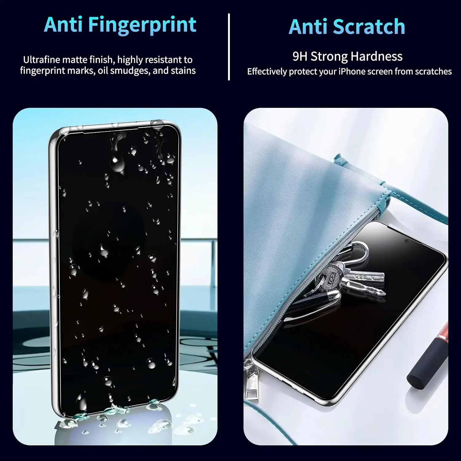 قطعتان من واقي شاشة الخصوصية الزجاجي لهاتف Xiaomi Redmi Note 10 Pro 9H من الزجاج المقسى #3