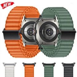 Nylon Original Band For Samsung Galaxy Watch 7 Ultra Off-road Braided Bracelet Wristband Belt For Galaxy Watch Ultra 47mm Correa