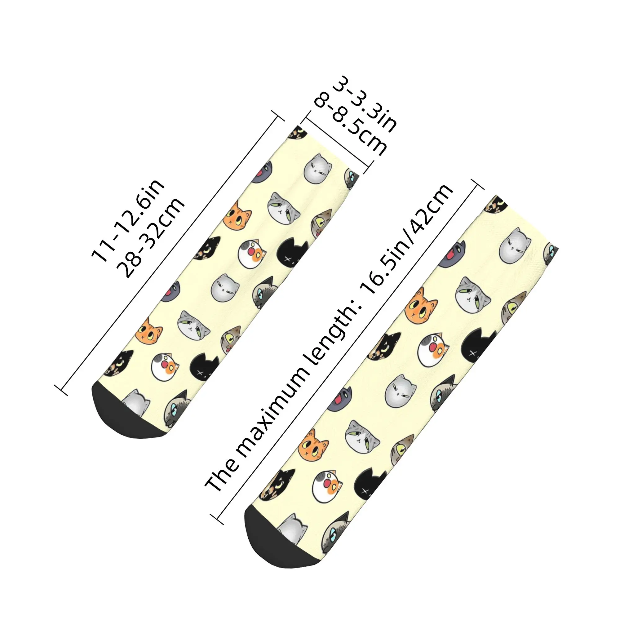 Men's Casual Socks Just a bunch of cats Anti Slip Quality Sock Spring  Leisure Graphic Cycling Socks