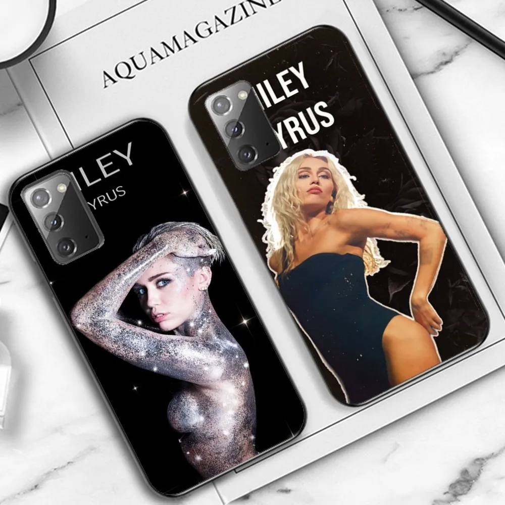 Singer M-Miley C-Cyrus Phone Case For Samsung Note 8 9 10 20 Pro Plus Lite M 10 11 20 30 21 31 51 A 21 22 42 02 03