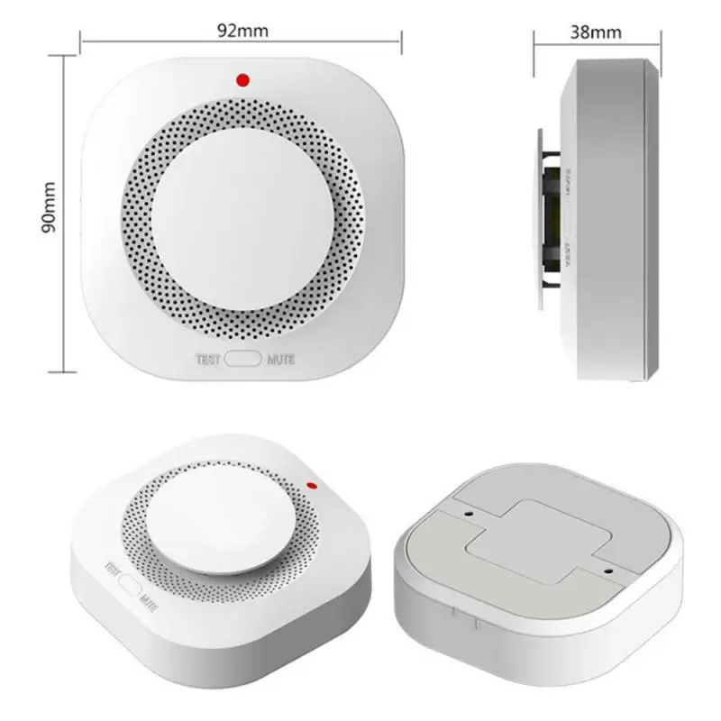 Tuya Smoke Detector Alarm WiFi Smart Fire Protection 90dB Smoke Alarm Sensor Home Security System Work With Tuya Smart Li