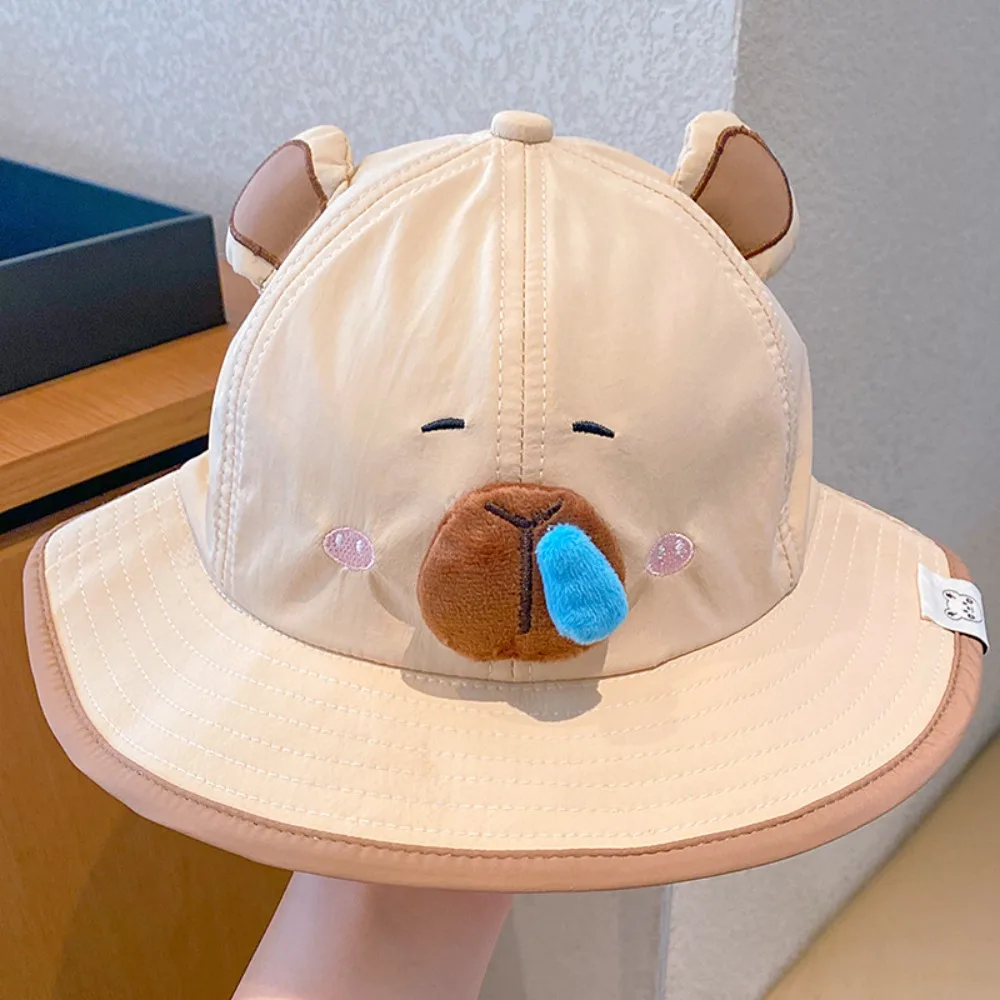

Breathable Kawaii Capybara Baseball Hat Cartoon Anti-UV Kids Summer Sunhat Fishmen Hat Sunshade Children's Peaked Cap Travel
