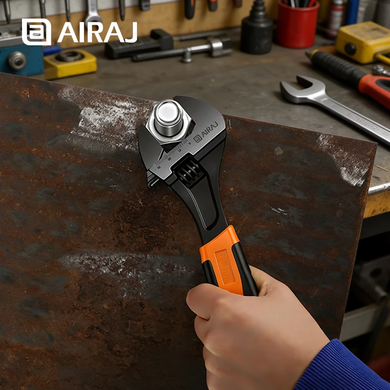 9-Piece Tool Set: Includes 12-Inch, 10-Inch, and 8-Inch Open-End Pliers; 8-Inch Electrician's Pliers; 6-Inch Socket Adjustable Wrench; 8-Inch Pointed-Nose Pliers; 6-Inch Bevel-Cut Scissors; 10-Inch Adjustable Wrench; and a Tool Kit.