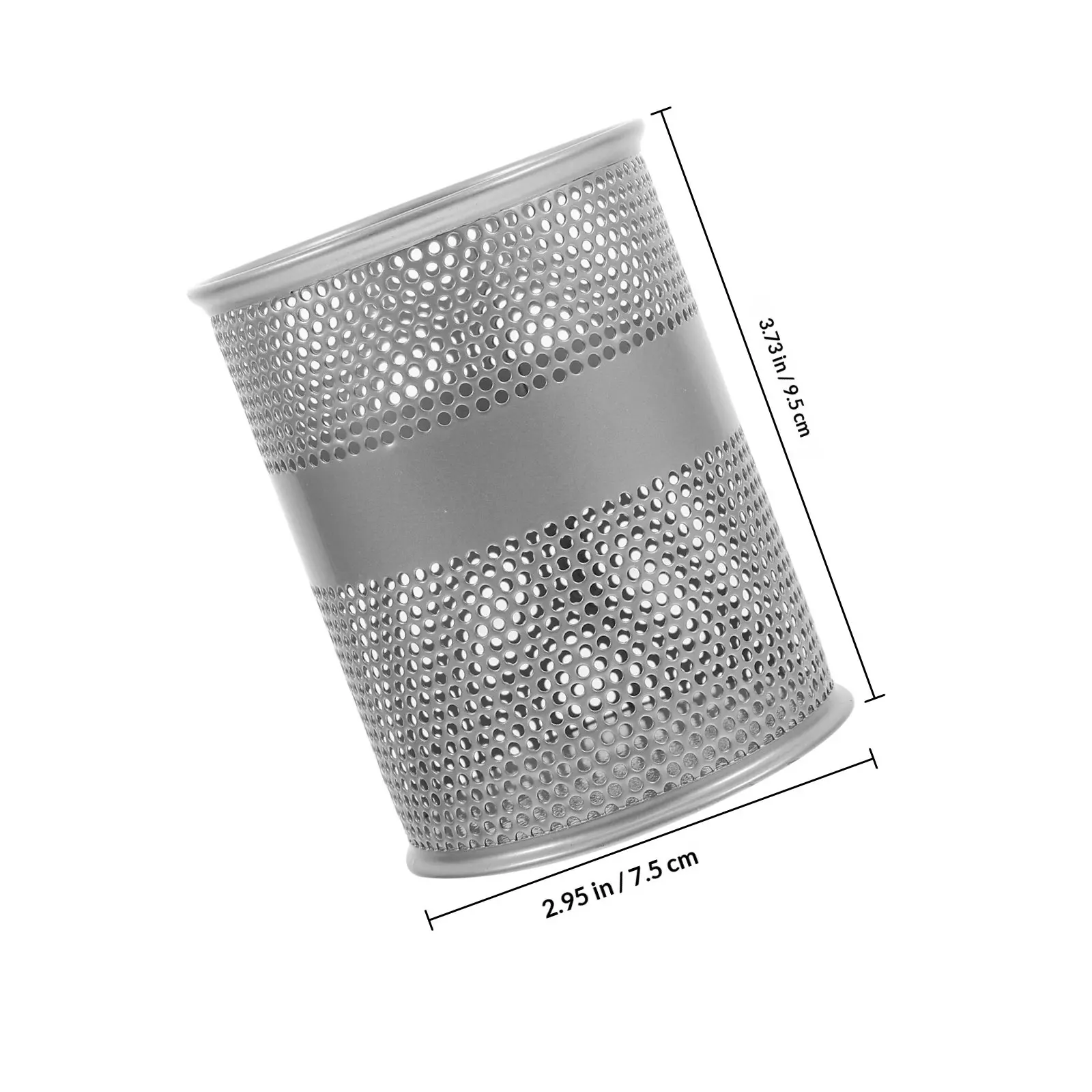 Office Desk Pen Holder Metal Mesh Pencil Cup Organizer for Study Room School Library Bedroom Sturdy Wear Resistant Smooth