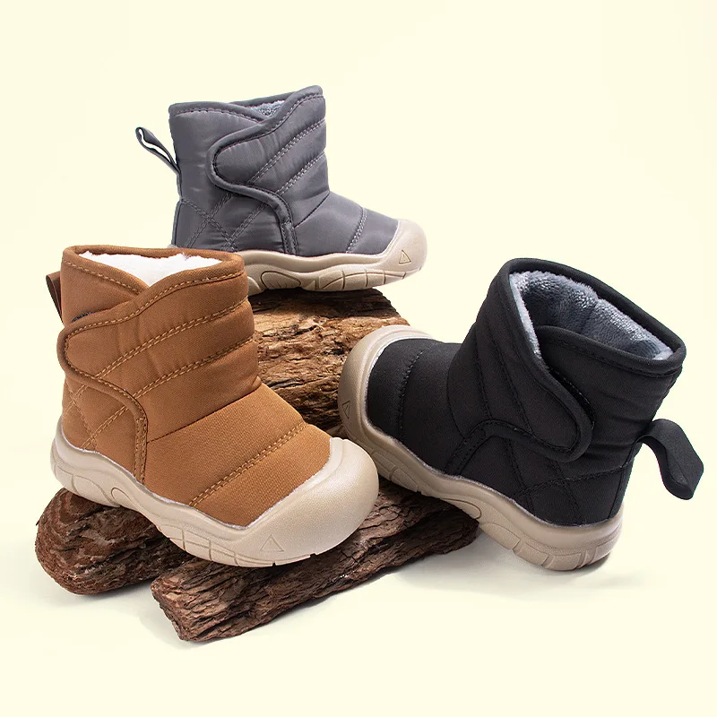 Brand Kid Boot Autumn New Waterproof Kid Snow Boot with Velvet Warm Girl Shoe Small Medium Size Cotton Shoe Versatile Girl Boot