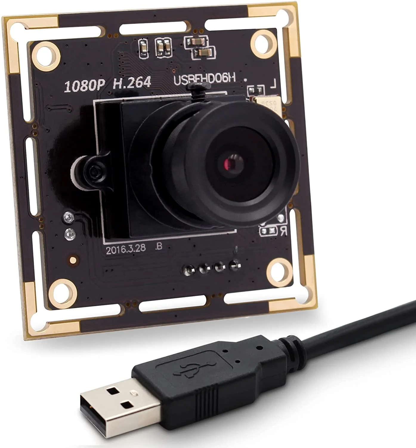 GOOD IMX323 Sensor Mini H.264 USB Camera Module Full HD 1080P Low Light with 3.6mm Lens for Robot Vision, Video Surveillance