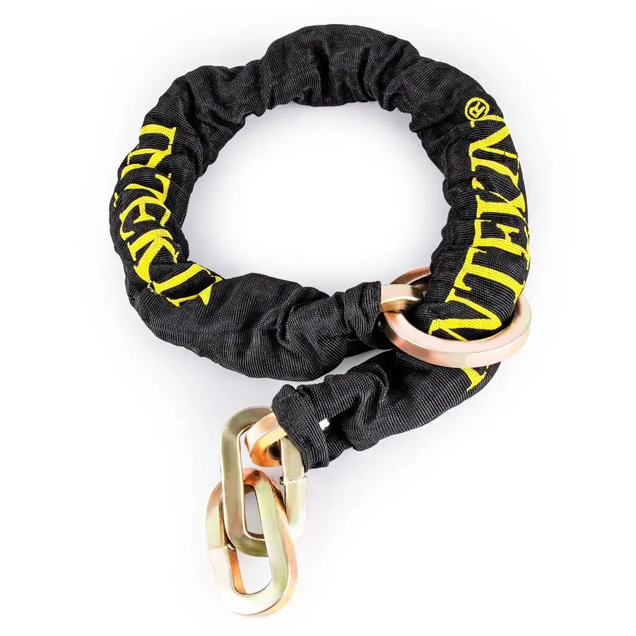 

Цепь с замком толщиной 3,3 фута x 3, 8, закаленная стальная цепь с защитой от порезов для велосипедов, контейнеров, мотоциклов, прицепов, квадроциклов