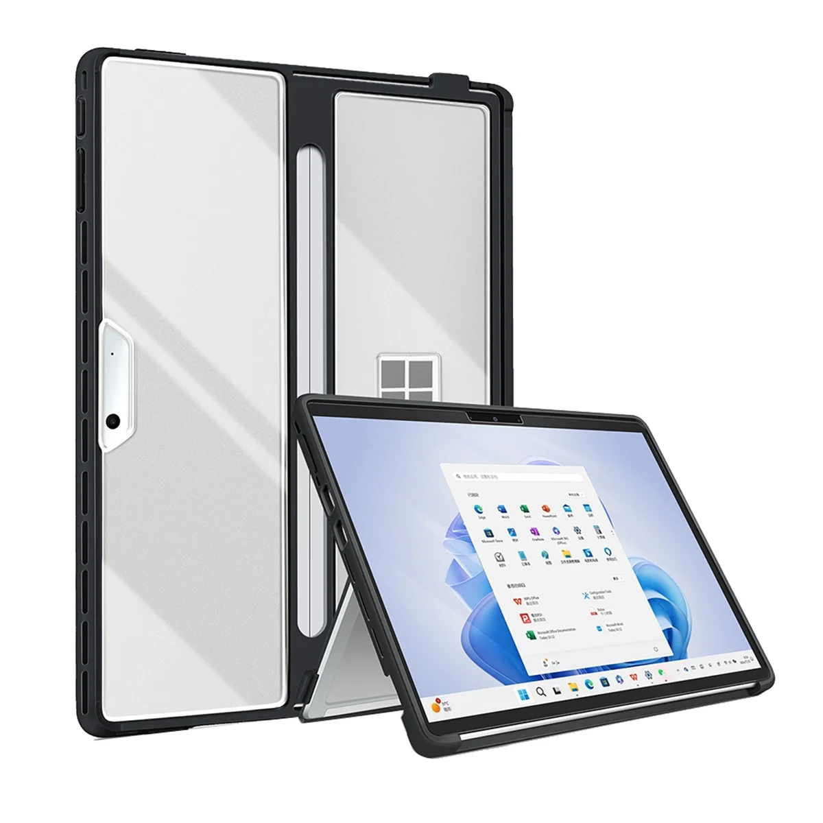 حافظة كمبيوتر محمول مقاس 13 بوصة لهاتف Microsoft Surface Pro 11 10 9 8 حافظة كمبيوتر محمول متوافقة مع لوحات المفاتيح من النوع A TQ