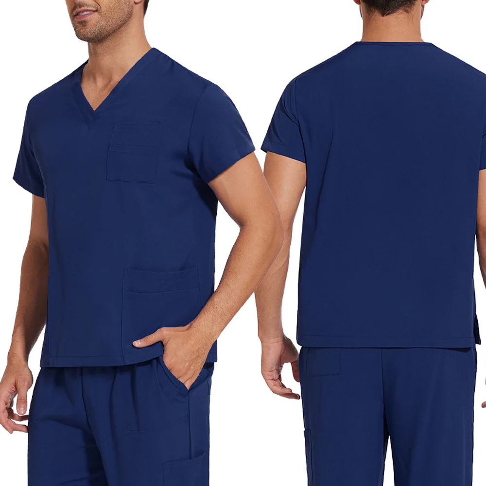 Unisex 2 Piece Matte Straight Leg Pant Set: Effortless Chic Meets Ultimate Comfort Perfect for Nursing Work