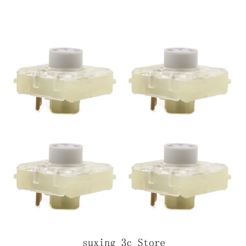 

E8BE 4PCS Cherry MX Low Profile RGB Red/Silver Switch (4Pcs) Plate Mounted Linear Switch for Mechanical Keyboard