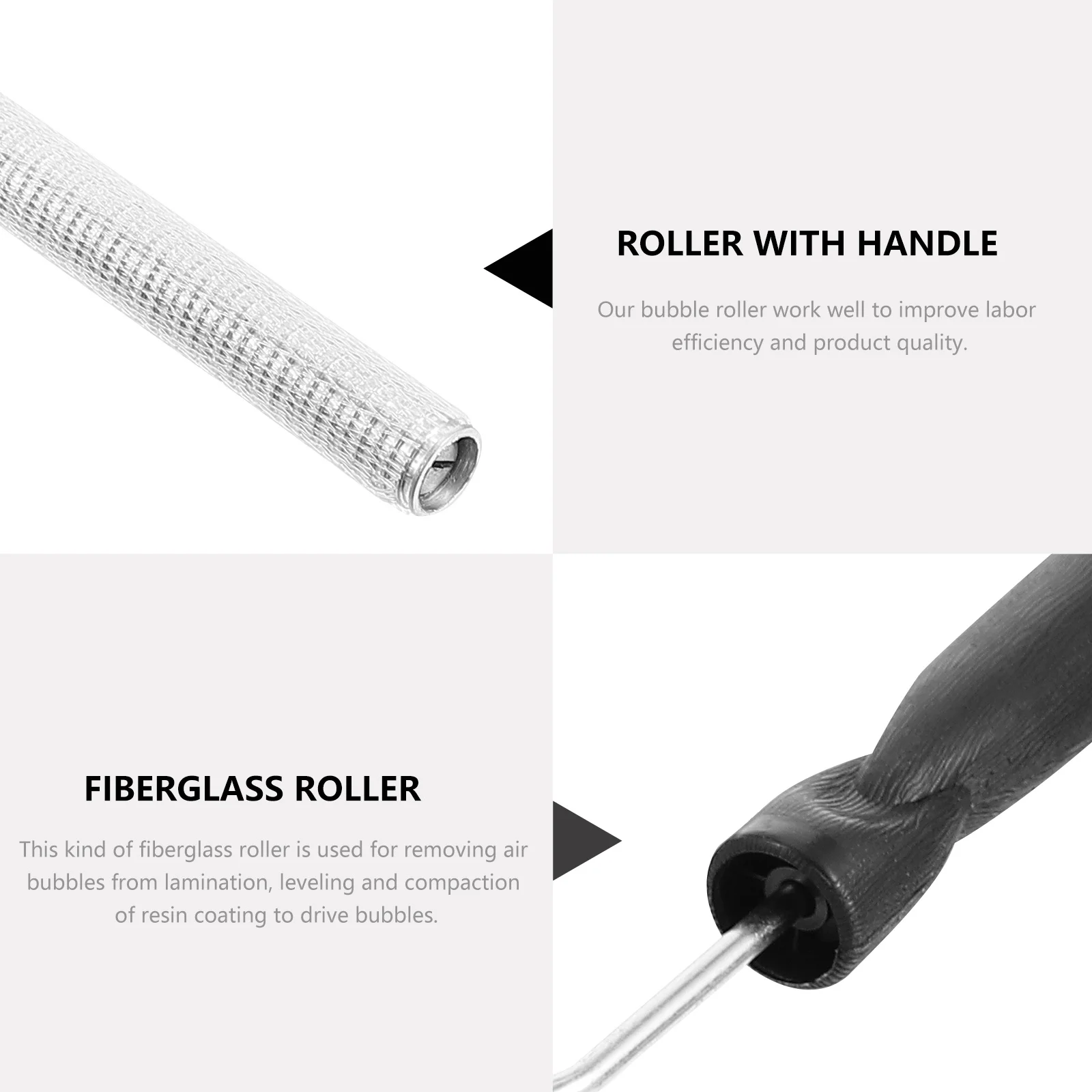 Bubble Paddle Fiberglas-Laminierwalze, Aluminiumlegierung, Harz-Verbundwerkzeug zum Entfernen und Verdichten von Schimmelblasen