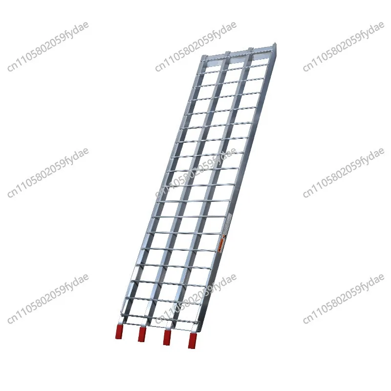 Loading aluminum alloy ladder trailer transport, loading ramp DC aluminum ladder steps onto vehicles and building bridges