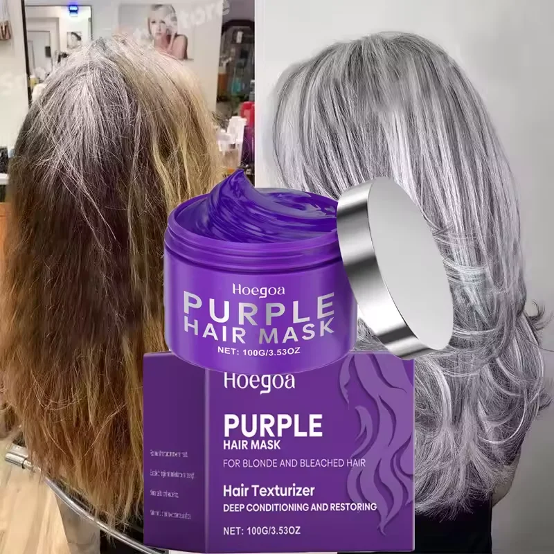 

Шампунь для краски для волос с фиксацией цвета для покрытия седых волос, выцветающий желтый шампунь после отбеливания волос, не раздражающий фиолетовый шампунь для светлых волос