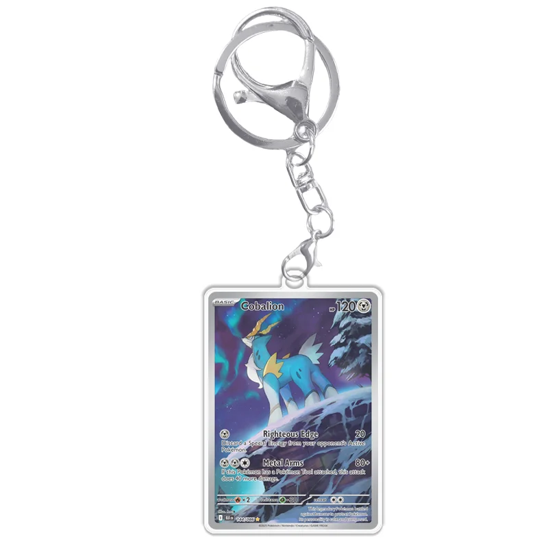 Pokemon-kaarten Display PTCG Sv11B Cobalion Anime Game Collection Uitbreiden Art Gifts Zelfgemaakte acryl beschermhoes sleutelhanger speelgoed