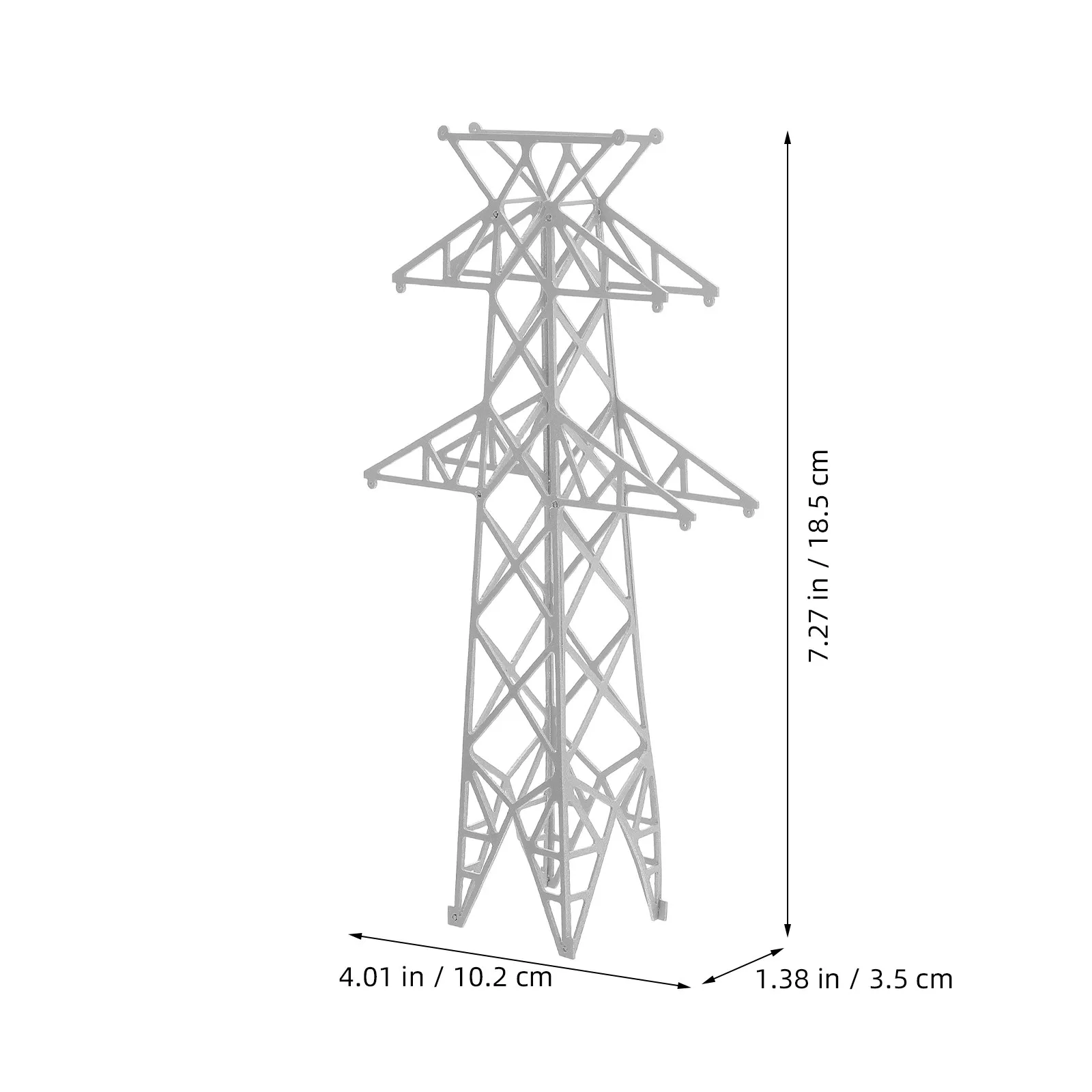 Electric Tower Architectural Sandbox Material DIY Building Kit 1160 Scale Scene Accessories for Garden Village Decor Miniature
