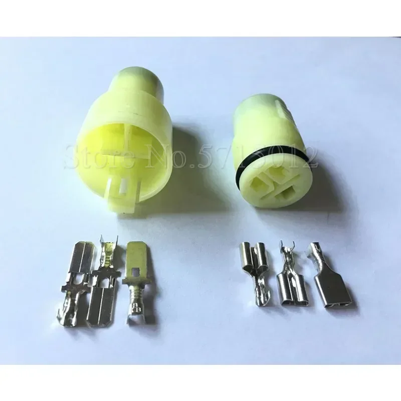 3 Hole 6.3mm Automobile Waterproof Spark Plug Connector Sealed Plugs With Terminals