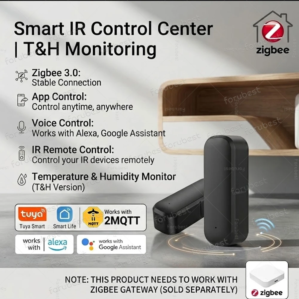 Zigbee IR Remote Controller Smart Home Universal Infrared Remote Blaster For TV/AC/DVD TUYA Smart Life Zigbee2MQTT Needs Gateway