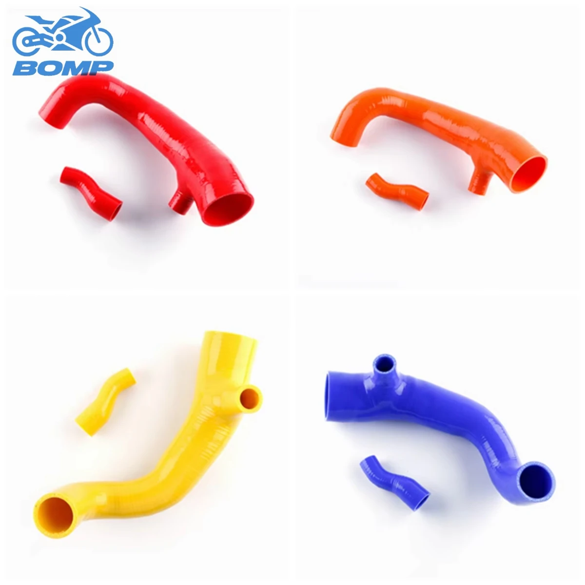 

FOR 2007-2012 MINI COOPER S R55 R56 R57 N14 2008 2009 2010 2011 Boost Air Inlet Intake Hoses Silicone Tubes Kit 2Pcs 10 Colors