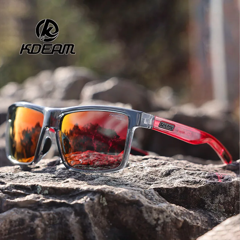 

New KDEAM Large Size Photochromic Polarized Sunglasses Men Women Oversized Sun Glasses Male Outdoor Sports Driving Goggles UV400