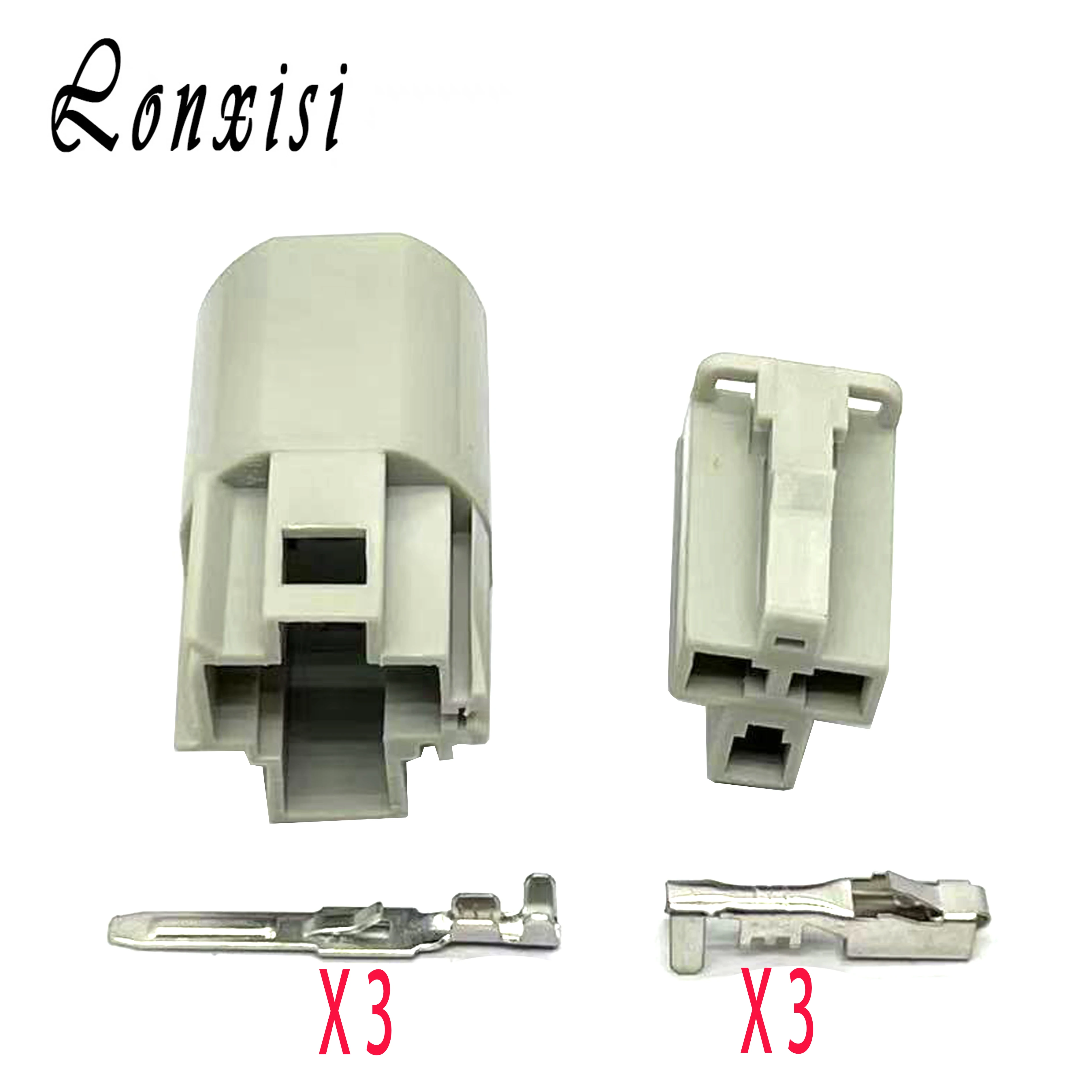 

1/5/10/20 Sets 3 Pin Automotive Connector Car Cigarette Lighter Wire Harness Plug Adapter 12176836 For Ford Mazda Tesla