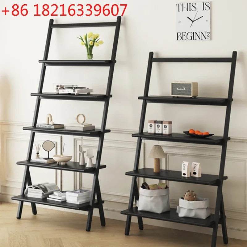 

Multi-Layer Metal Shelf Storage Rack Floor Bookshelf Living Room Display Rack