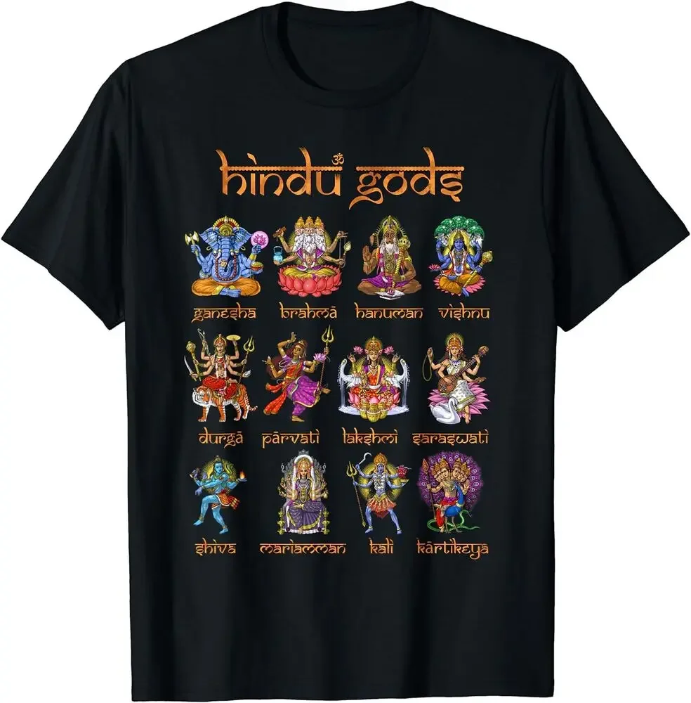 Hindu Gods Shiva Ganesha Hanuman Hinduism Goddess Kali T-Shirt  High Quality 100%Cotton Short Sleeve