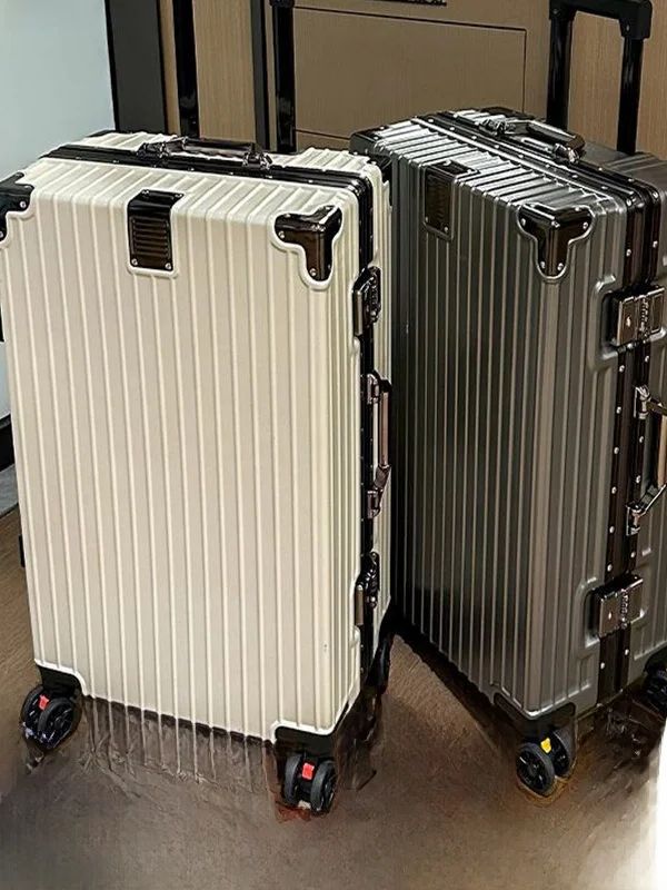 

Large Capaci Travel Suitcase Faionable Trendy Polyester Universal Wheel Lo Closure ABS PC Material ex