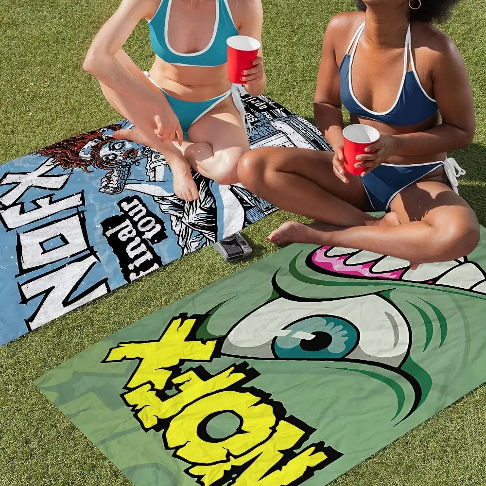 Rock Band N-NOFX Microfiber Beach Towel Absorbent Quick Dry Soft Yoga Swimming Resort Mountain Climbing Towel