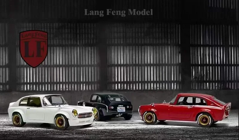 

LF Model 1:64 S800 Black White Red Diecast Model Car