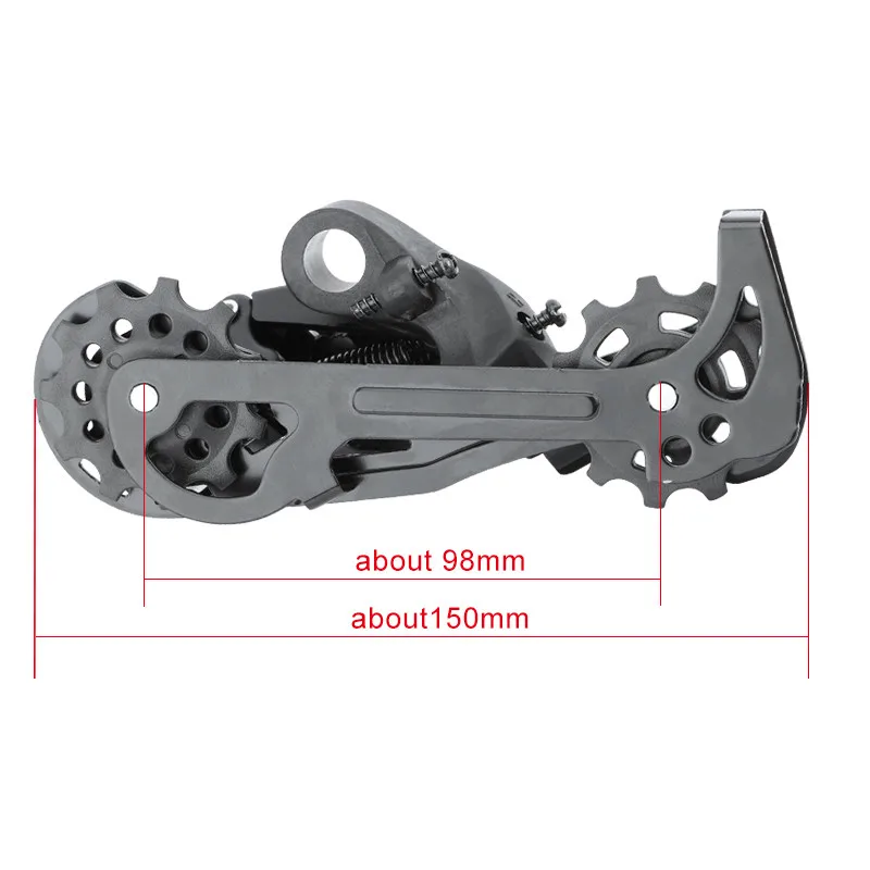 microNEW Bicycle Rear Shifter MTB Mountain Bike 7/8/9/10/11 Speed Road Rear Derailleur Compatible with 7/8/9/10S Cycling Parts