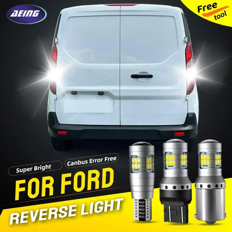 2pcs Car LED Reverse Backup Light Blubs No Error Lamps  For Ford Taurus X Transit Connect Galaxy MK4 S-MAX 2 2016 2017 2018 2019