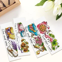 BK056DIY Craft Cross Stitch Bookmark Christmas Plastic Fabric Needlework Embroidery Crafts Counted New Gifts Kit Holiday