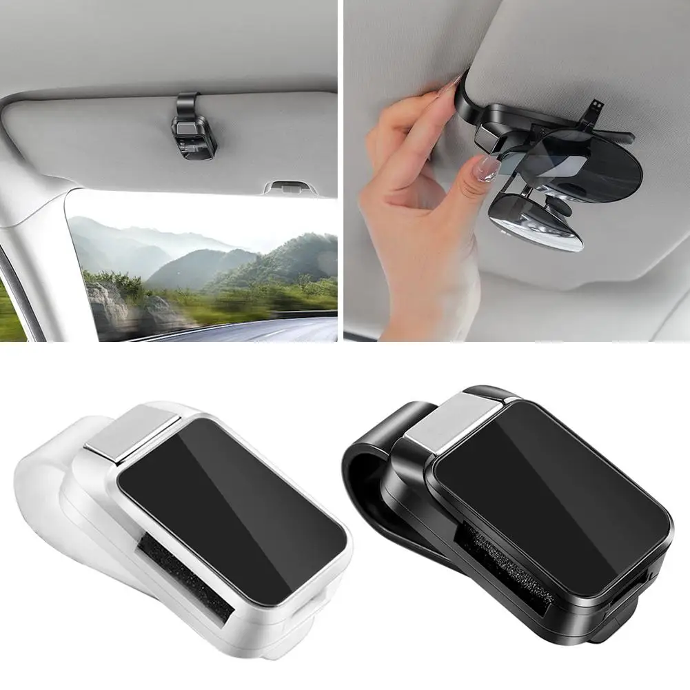 

1PC Car Sun Visor Glasses Clips Interior Eyeglasses Alloy Compact Storage Holder Interior Auto Storage Accessory Buckle Wit T6P2