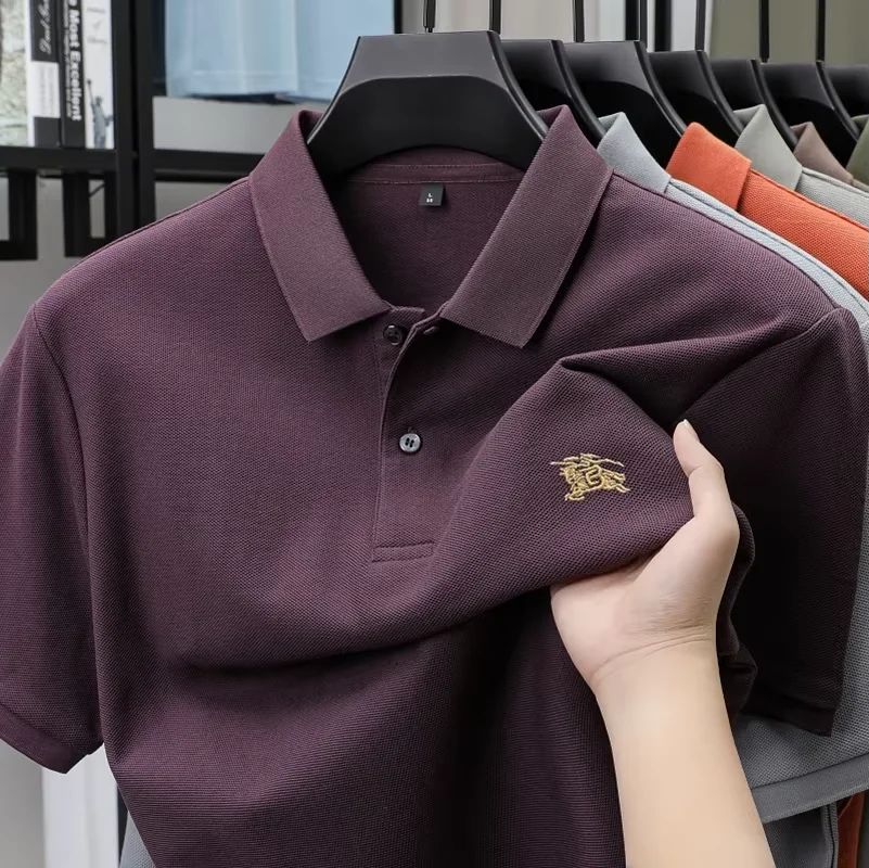 100% القطن قصير الأكمام قميص بولو الصيف الراقية مصمم الأزياء العلامة التجارية warhorse المطرزة تي شيرت عارضة بول ملابس رجالية