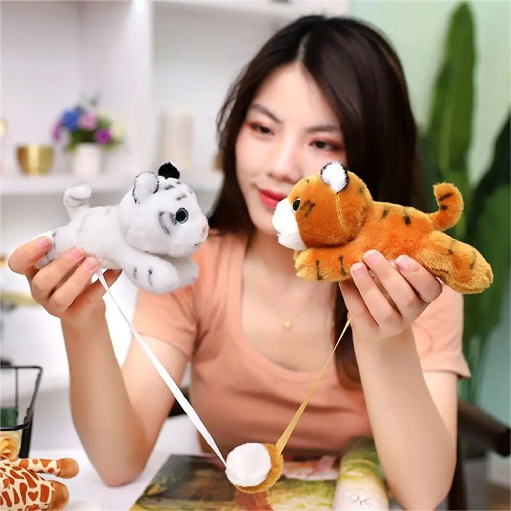 

Stuffed Animals Magnetic Shoulder Plush Panda Tiger Clip on Shoulder Plush Doll Raccoon Cute Vivid Animal Plush Toy Bag Pendant