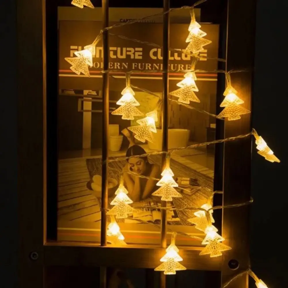 6m 40Led decorazioni natalizie per la casa albero di natale atmosfera natale luce stringa pigna cono decorativo