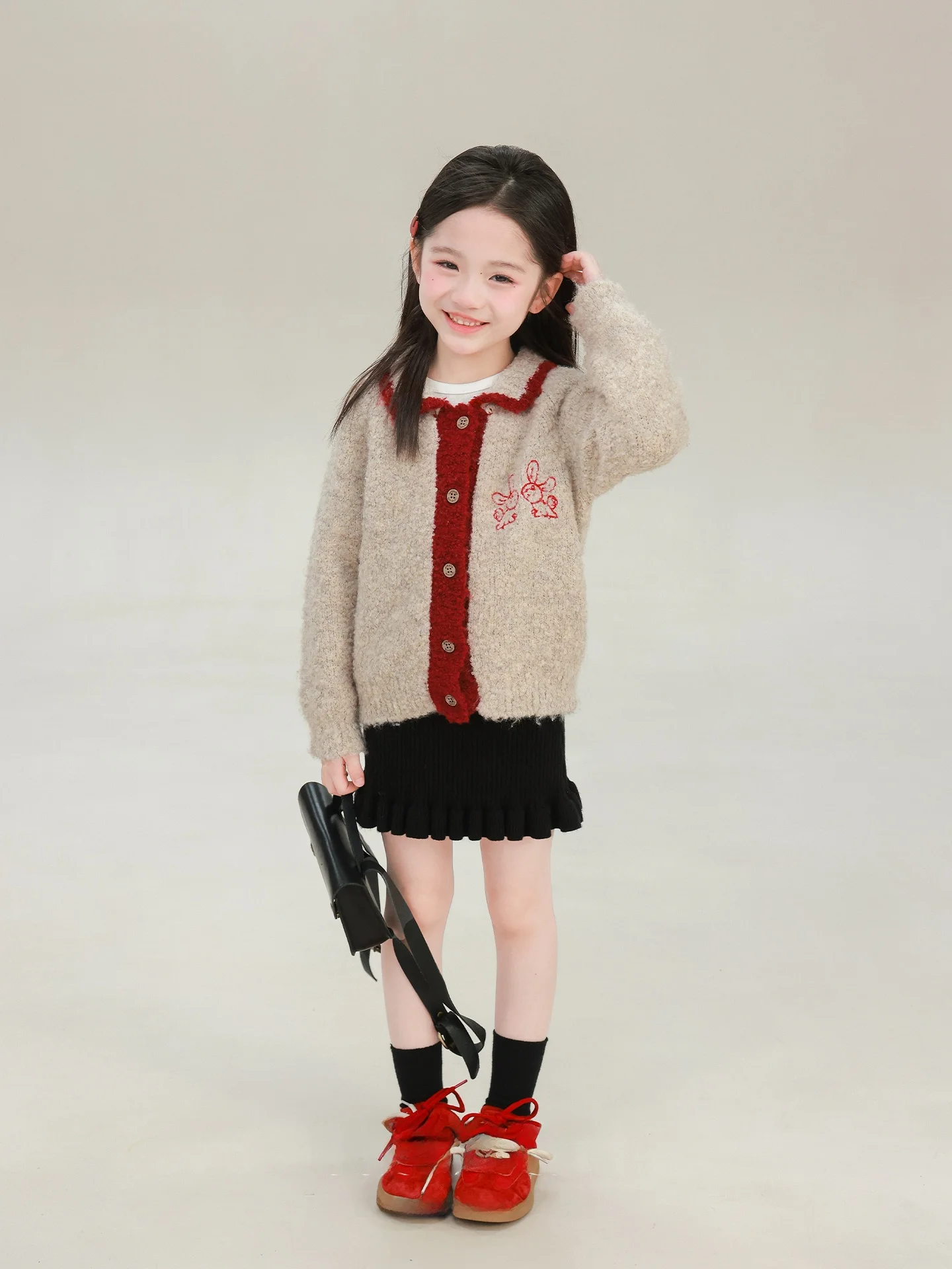 retro-style-embroidered-rabbit-knitted-sweater-coat-for-girls-spring-autumn-winter-children's-clothing-doll-collar-design