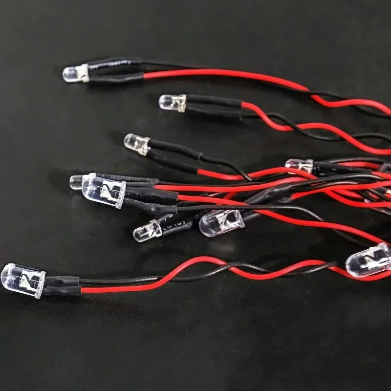 LED Warning Light 360 Degree Rotating Light Engineering Lamp For 1/10 1/8HSP TAMIYA CC01 SCX10 RC Truck DIY Cars Model Parts