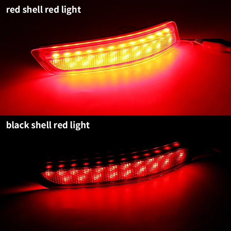 

2×for Toyota Corolla Lexus ES250 ES350 ES300h GS350 GS460 GS-F GS450h - Red LED Rear Bumper Brake Lamp Reflector Tail Fog Lights