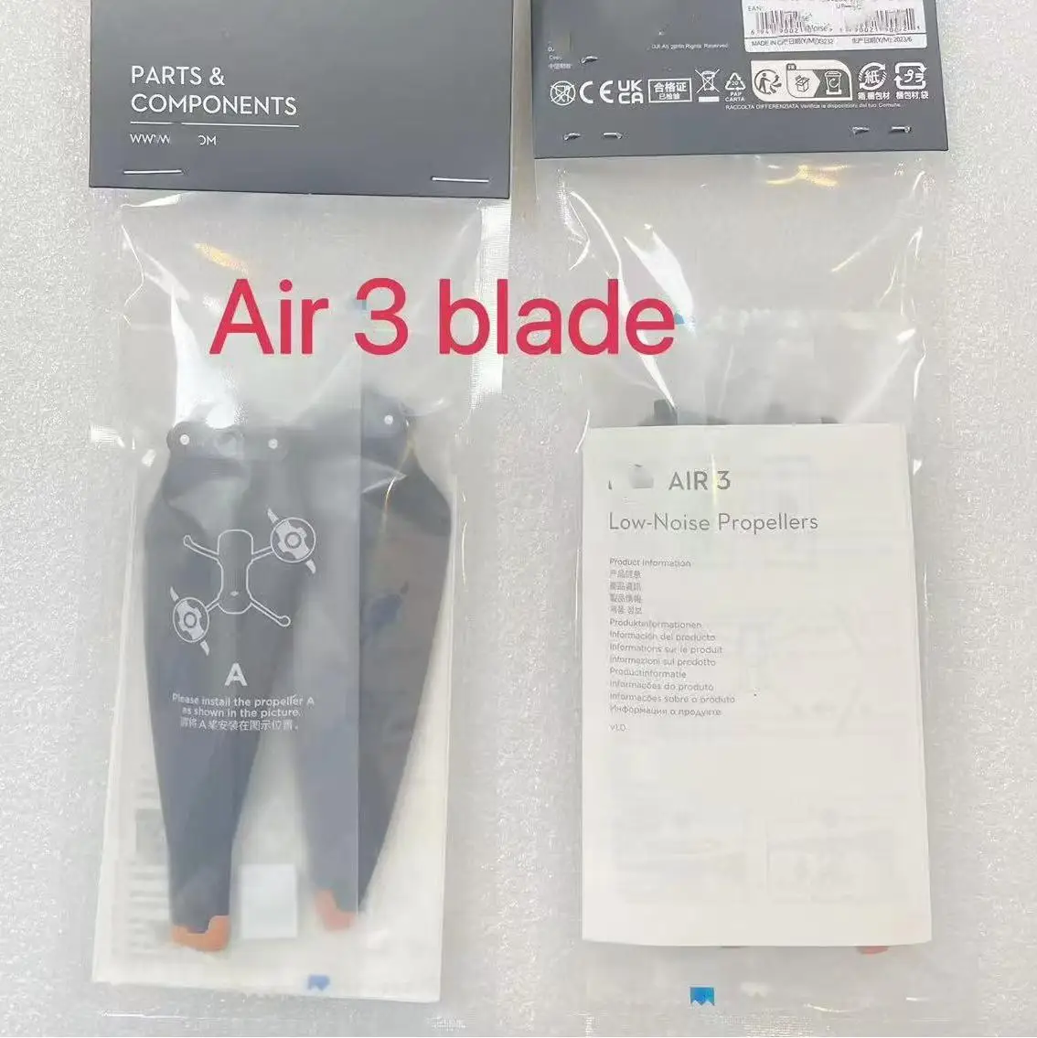 Original Replacement Propellers For DJI AIR 3 Spare Parts Props Drone Light Weight Props Blade Wing Fans For Air 3 Accessories - Image 2
