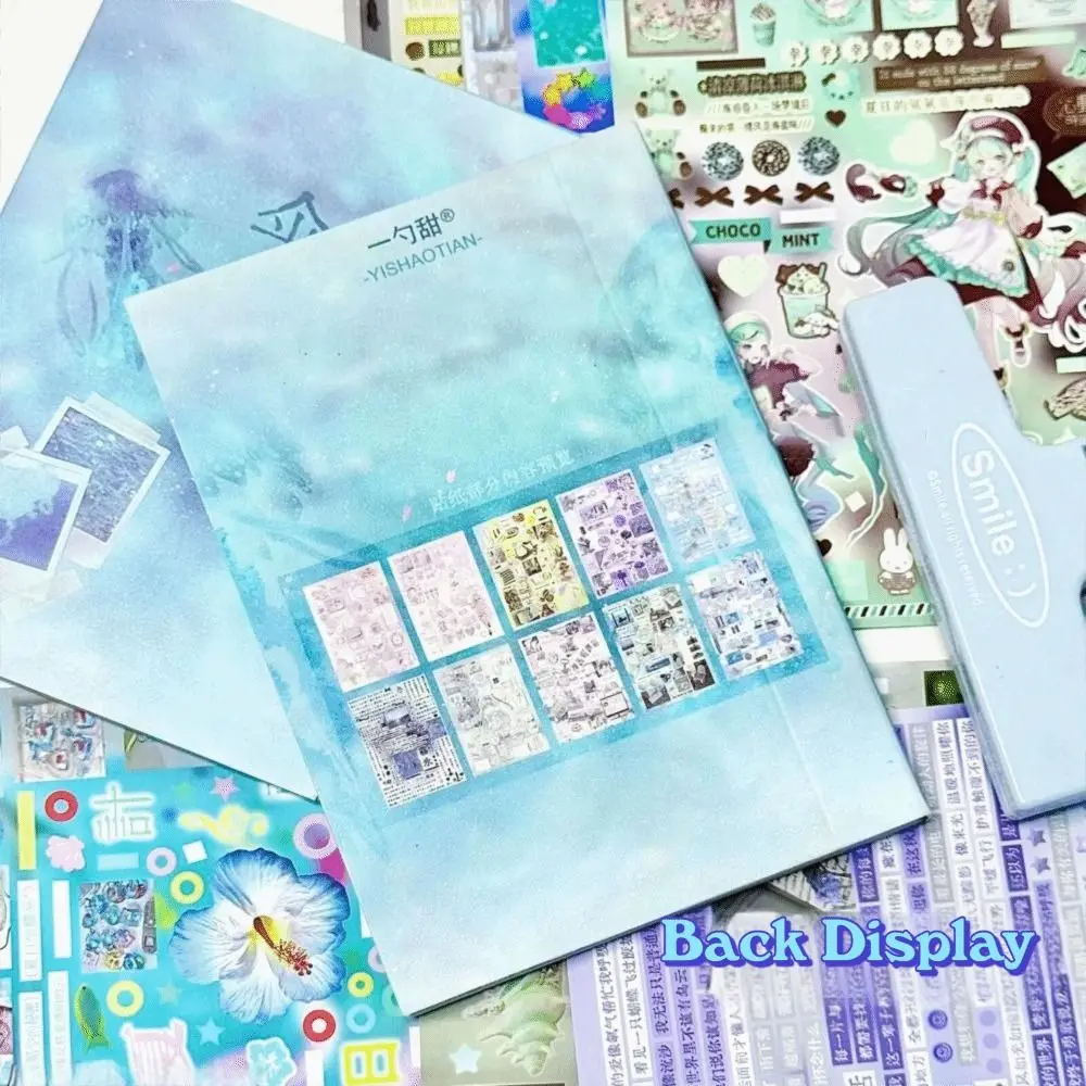 

New 24 Pages Y2K Stickers Book DIY Kawaii Journal Stickers Scrapbooking Stickers Removable Decorative Sticker