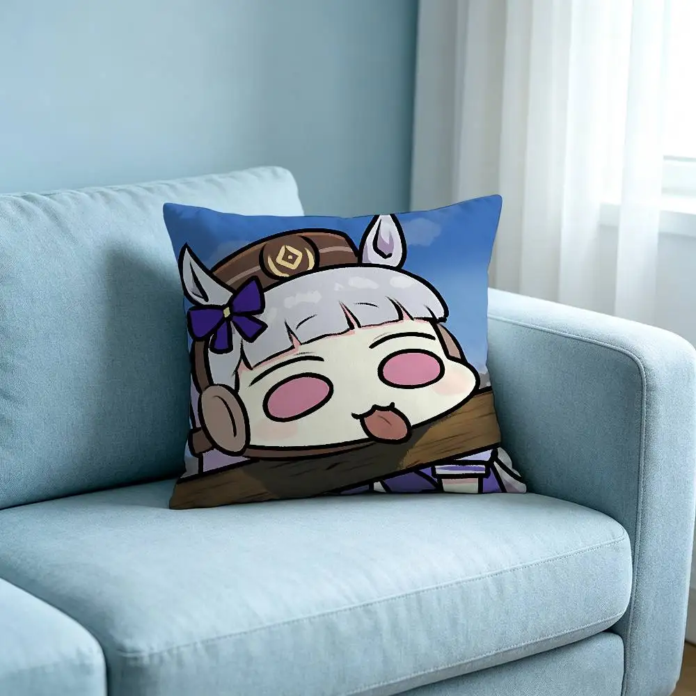 Cute Game P-pretty D-derbyS Kawaii Customizable Square Pillowcases, Stylish And Soft, Perfect For Beds, Cars, And Sofas.