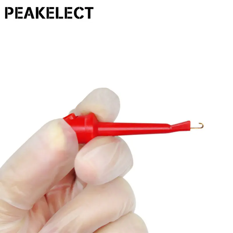 Peakelect P1007B BNC Chất Lượng Cao Dual Thử Móc Kẹp Đầu Dò Dẫn Q9 Cắm Sang Mini Tiểu Ly Cáp IC 500V 5A